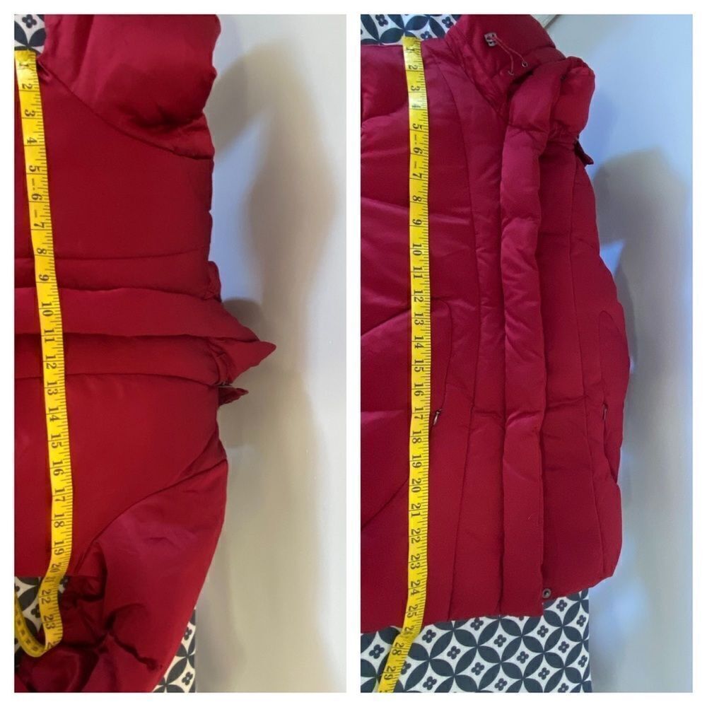 Calvin Klein Puffer Red Jacket - Picture 11 of 12